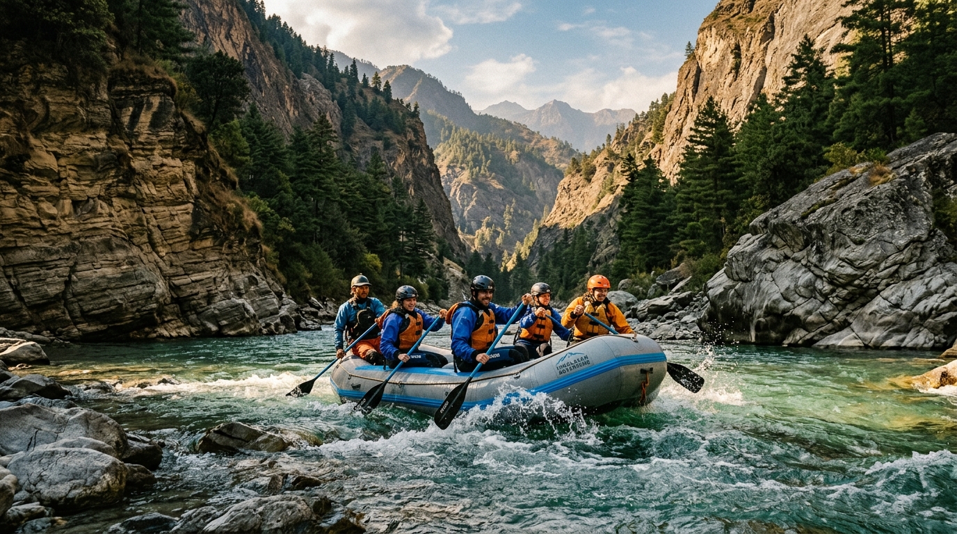 White Water River Rafting in Uttarakhand Mountains